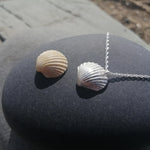 Load image into Gallery viewer, Cockle Shell Necklace, Llandanwg Silver