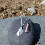 Load image into Gallery viewer, Marine Mussel Shell Necklace, Llandanwg Silver