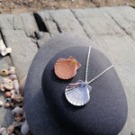 Load image into Gallery viewer, Scallop Shell Necklace, Llandanwg Silver