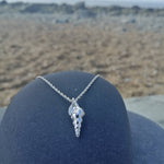 Load image into Gallery viewer, Llandanwg Silver Shell Pendant PELICAN'S FOOT (Immature)