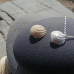 Load image into Gallery viewer, Llandanwg Silver Large COCKLE SHELL pendant