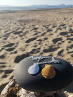 Load image into Gallery viewer, Llandanwg Silver Shell Pendant VARIGATED SCALLOP Shell