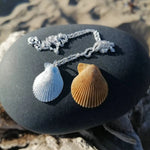 Load image into Gallery viewer, Llandanwg Silver Shell Pendant VARIGATED SCALLOP Shell