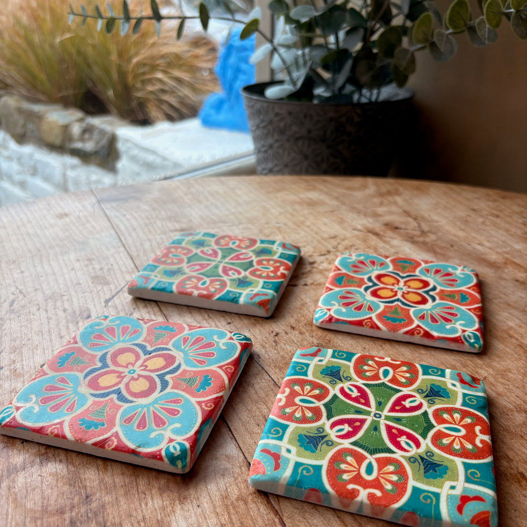 Spiro Coasters, Set of 4
