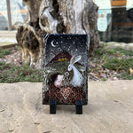 Load image into Gallery viewer, Hedgehog and Hare Hanging Slate
