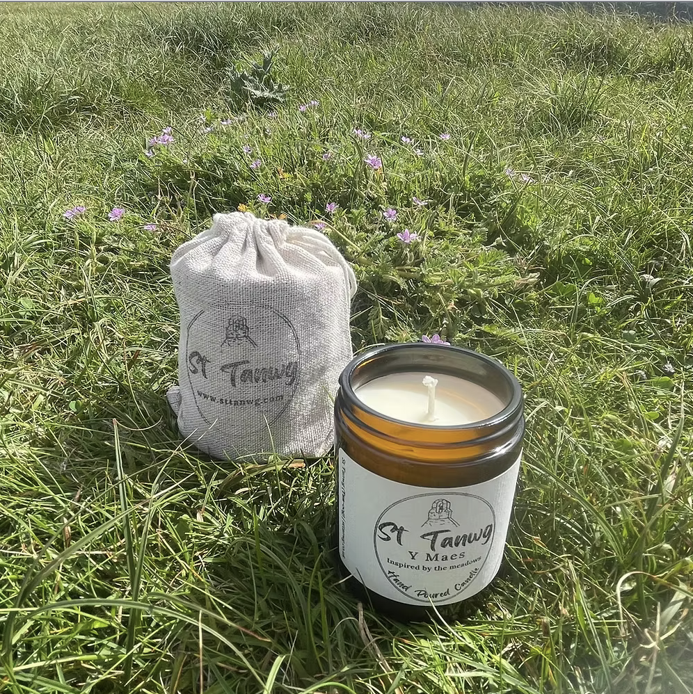 Y Maes (The Meadows) Hand Poured Candle, St Tanwg